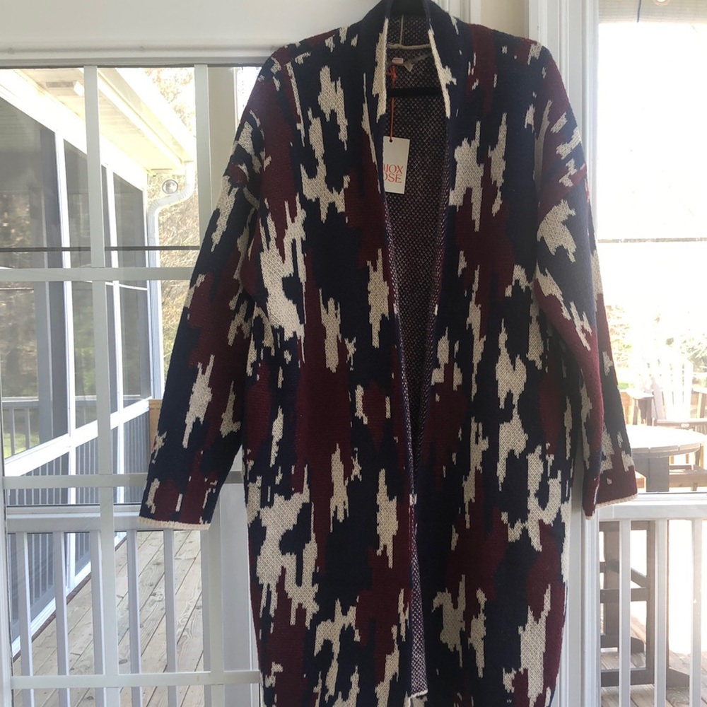 NWT Knox Rose long cardigan sweater.